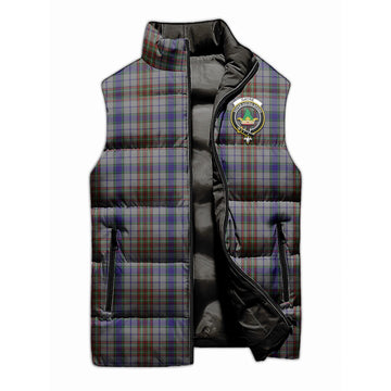 Gayre Hunting Tartan Sleeveless Puffer Jacket with Family Crest