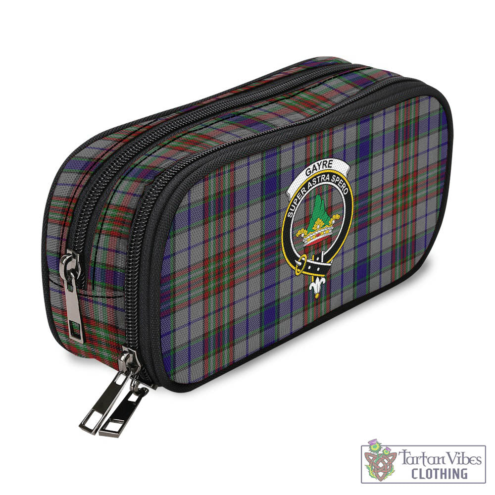 Tartan Vibes Clothing Gayre Hunting Tartan Pen and Pencil Case with Family Crest