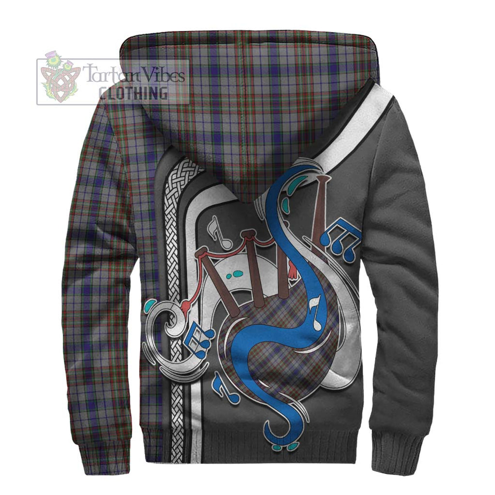 Gayre Hunting Tartan Sherpa Hoodie with Epic Bagpipe Style - Tartanvibesclothing Shop