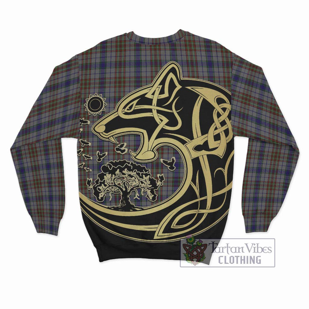 Gayre Hunting Tartan Sweatshirt with Family Crest Celtic Wolf Style - Tartan Vibes Clothing