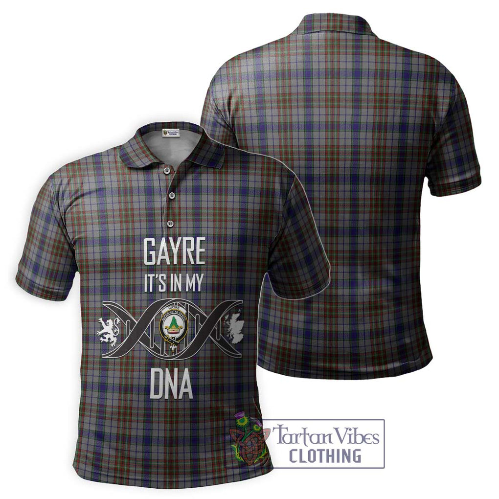 Gayre Hunting Tartan Polo Shirt with Family Crest DNA In Me Style - Tartanvibesclothing Shop