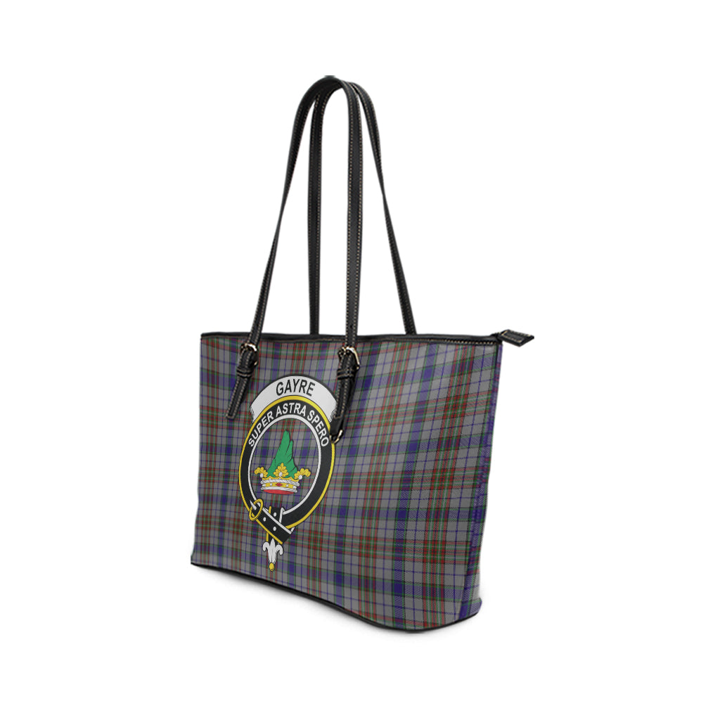 gayre-hunting-tartan-leather-tote-bag-with-family-crest