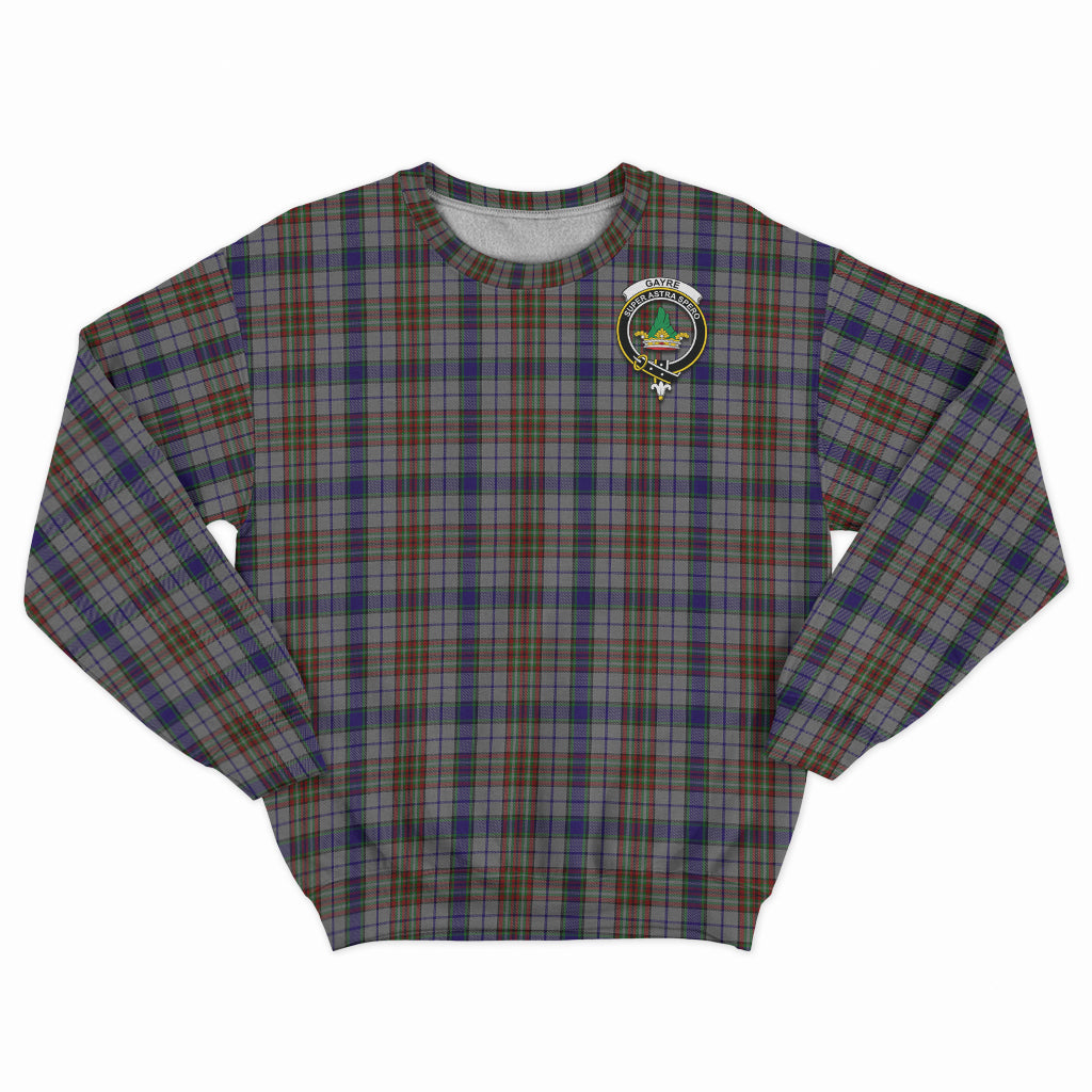 Gayre Hunting Tartan Sweatshirt with Family Crest - Tartan Vibes Clothing