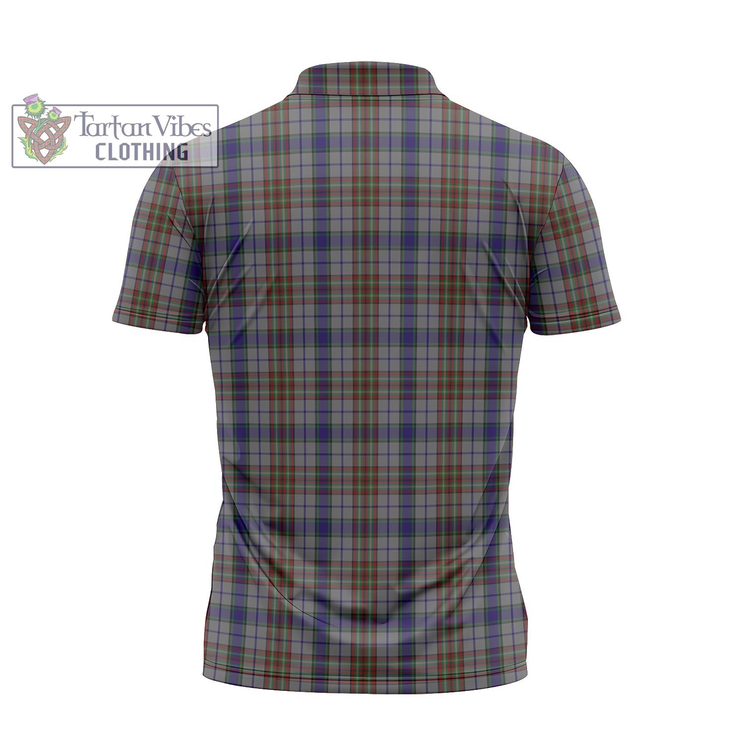 Tartan Vibes Clothing Gayre Hunting Tartan Zipper Polo Shirt with Family Crest