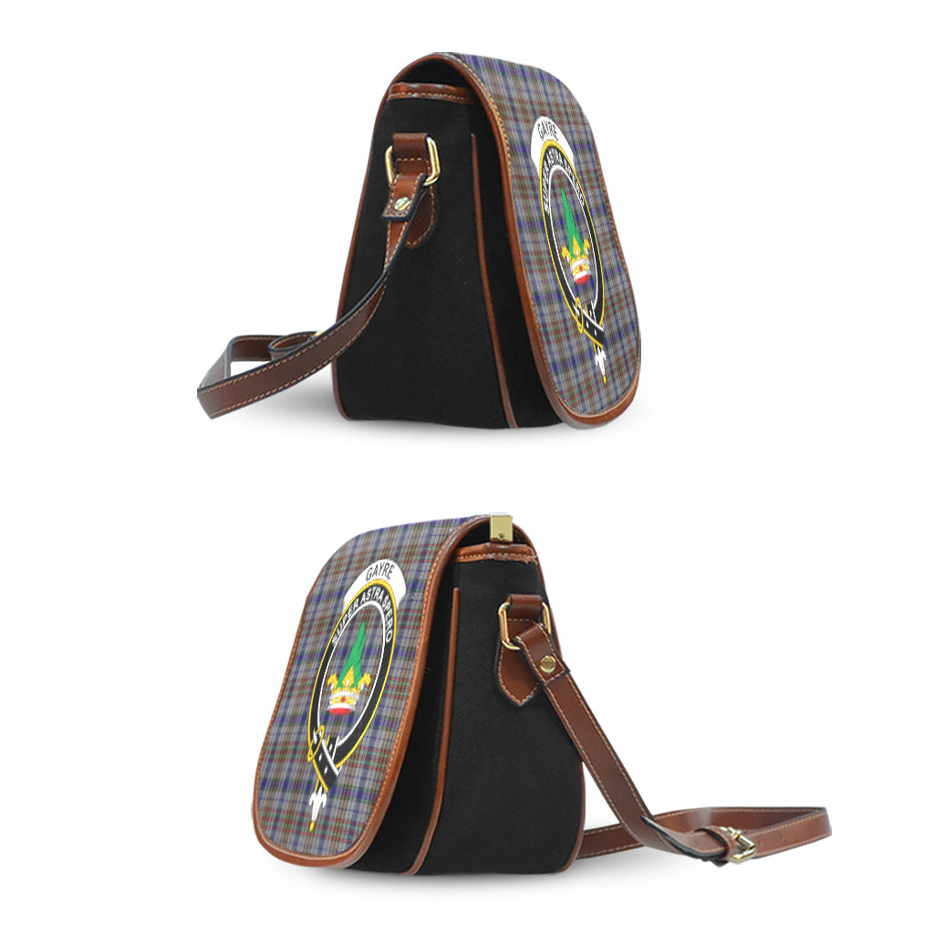 Gayre Hunting Tartan Saddle Bag with Family Crest - Tartan Vibes Clothing