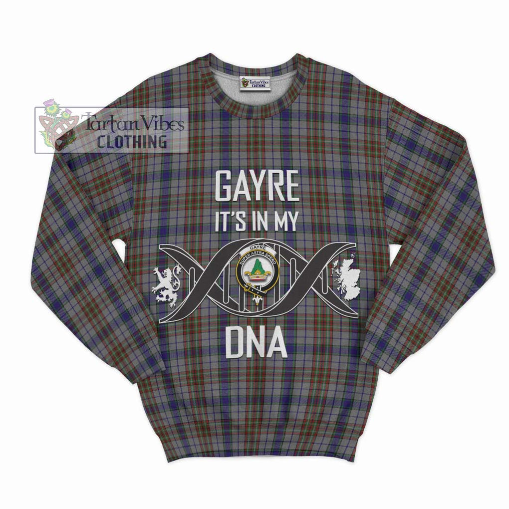 Gayre Hunting Tartan Sweatshirt with Family Crest DNA In Me Style - Tartanvibesclothing Shop