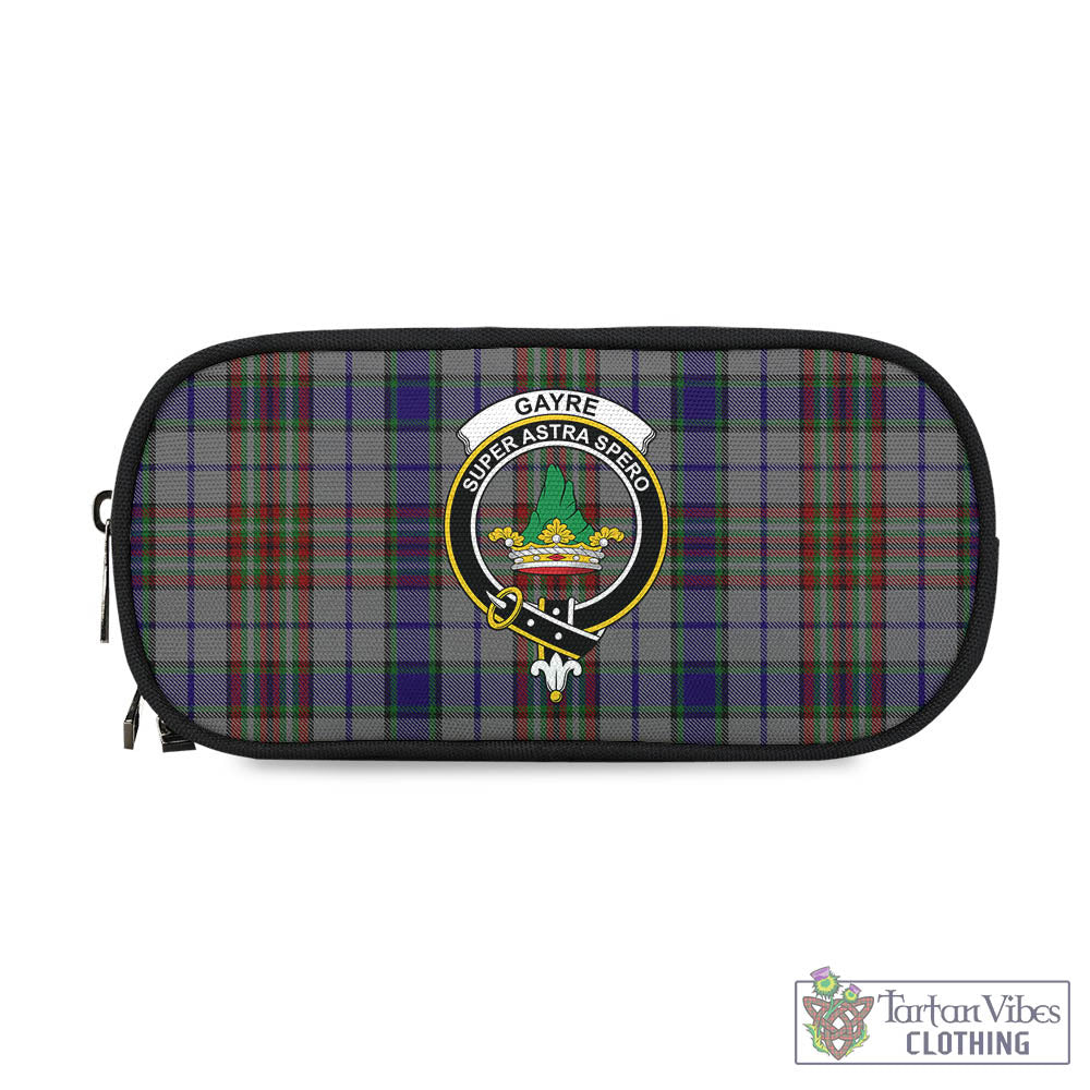 Tartan Vibes Clothing Gayre Hunting Tartan Pen and Pencil Case with Family Crest