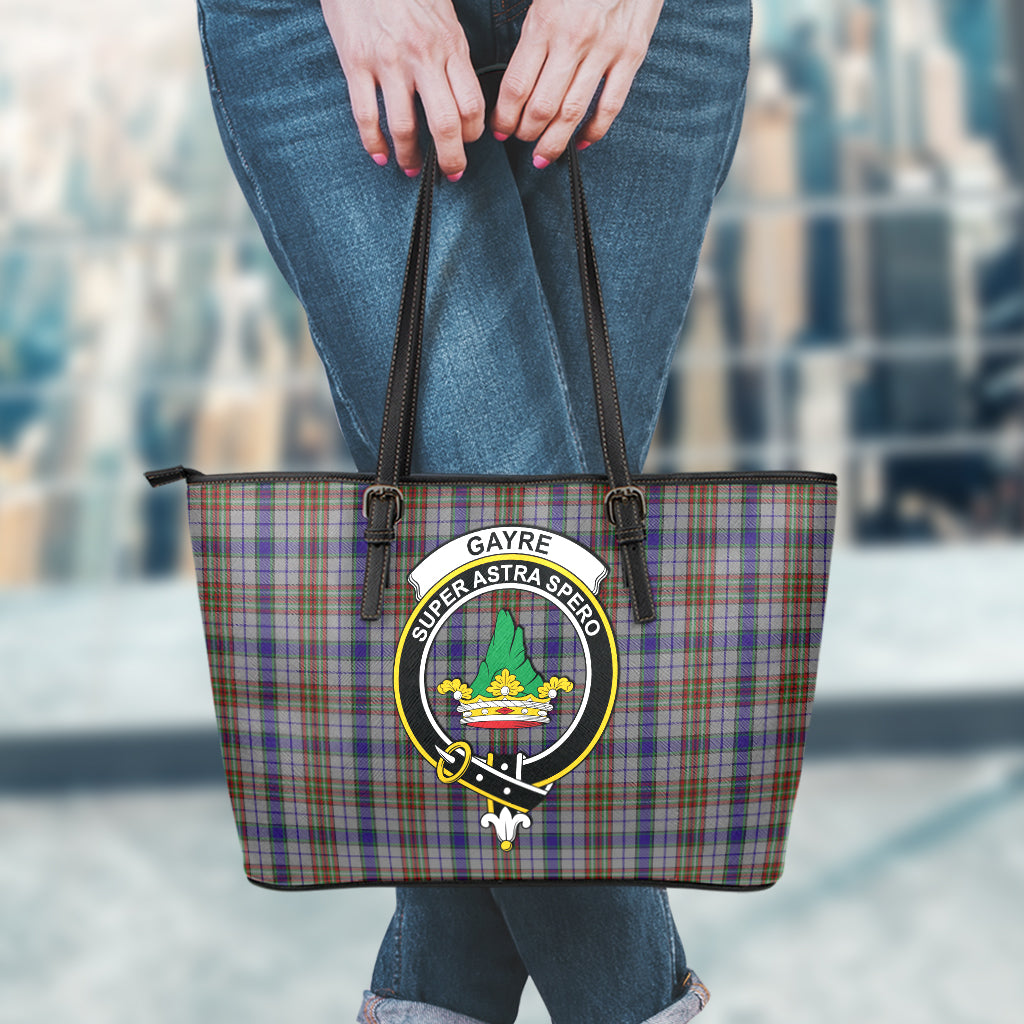 gayre-hunting-tartan-leather-tote-bag-with-family-crest