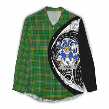 Geary Irish Clan Women's Casual Shirt Celtic Circle Style Female - Tartan Vibes Clothing