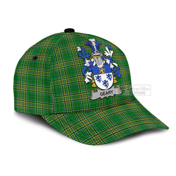 Geary Irish Clan Tartan Classic Cap with Coat of Arms