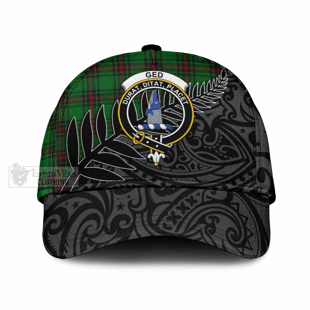 Tartan Vibes Clothing Ged Tartan Classic Cap with New Zealand Silver Fern Half Style