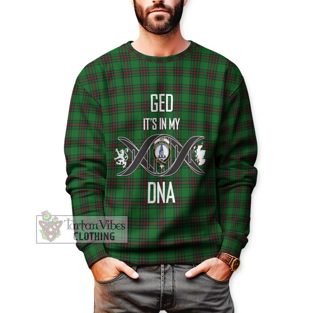 Ged Tartan Sweatshirt with Family Crest DNA In Me Style Unisex - Tartanvibesclothing Shop