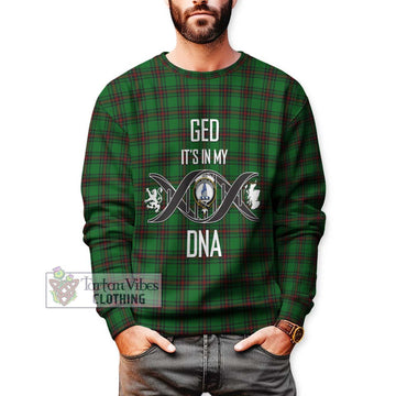 Ged Tartan Sweatshirt with Family Crest DNA In Me Style