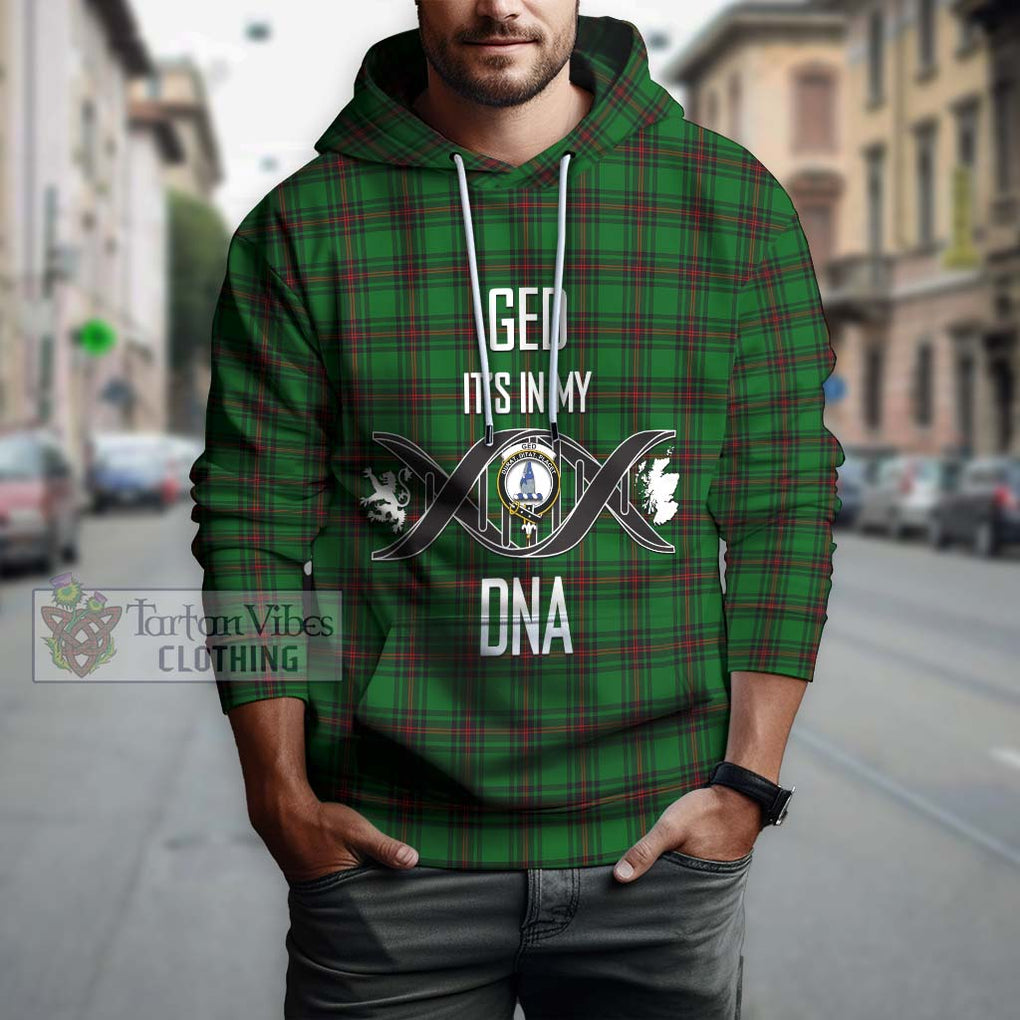 Ged Tartan Hoodie with Family Crest DNA In Me Style Pullover Hoodie - Tartanvibesclothing Shop