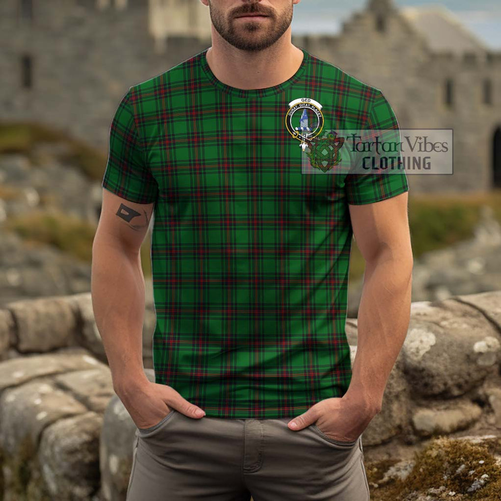 Ged Tartan Cotton T-Shirt with Family Crest Men's Shirt - Tartanvibesclothing Shop