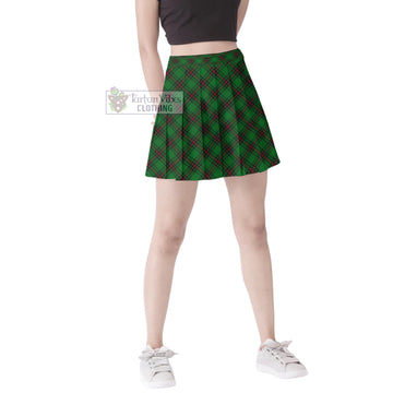 Ged Tartan Women's Plated Mini Skirt