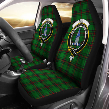 Ged Tartan Car Seat Cover with Family Crest