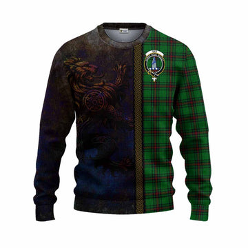 Ged Tartan Family Crest Knitted Sweater Alba Gu Brath Be Brave Lion Ancient Style Unisex - Tartan Vibes Clothing