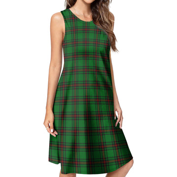 Ged Tartan Womens Casual Dresses