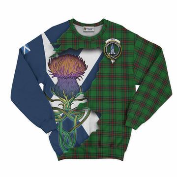 Ged Tartan Family Crest Sweatshirt Scottish Thistle Celtic Inspired Unisex - Tartan Vibes Clothing