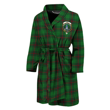 Ged Tartan Bathrobe with Family Crest