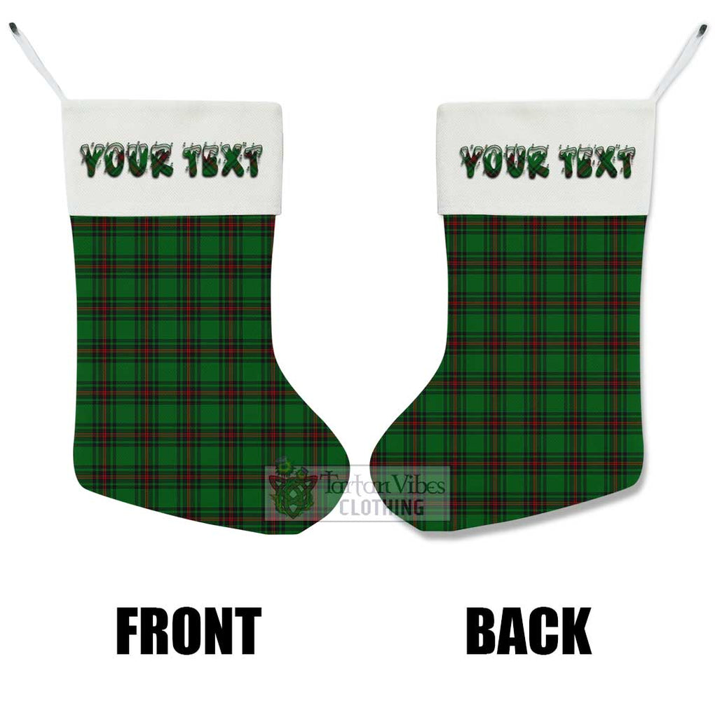 Tartan Vibes Clothing Ged Tartan Christmas Stocking with Personalized Text