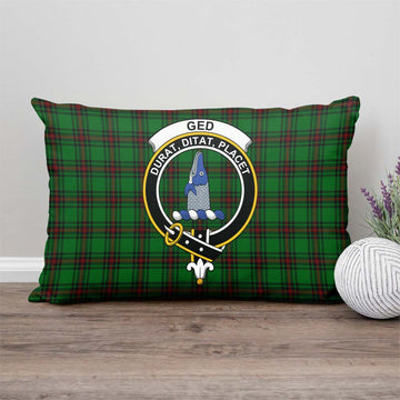 Ged Tartan Pillow Cover with Family Crest