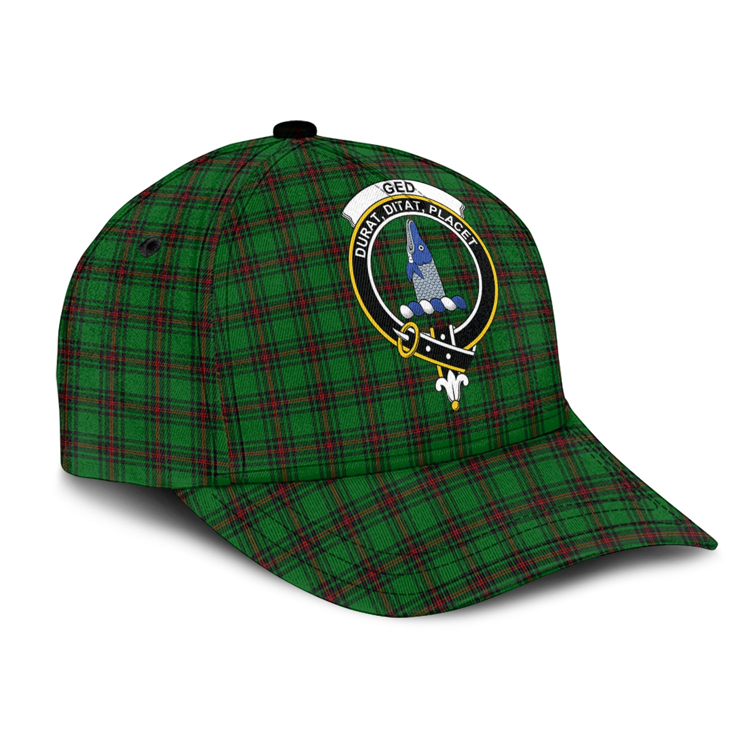 Ged Tartan Classic Cap with Family Crest - Tartan Vibes Clothing