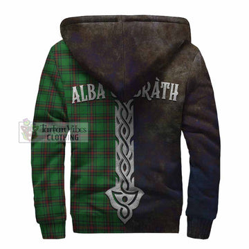 Ged Tartan Family Crest Sherpa Hoodie Alba Gu Brath Be Brave Lion Ancient Style - Tartan Vibes Clothing