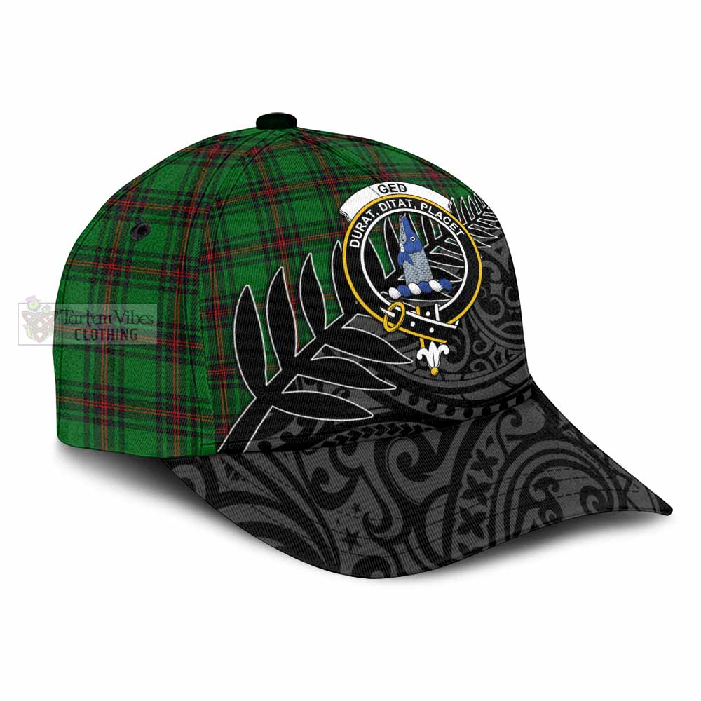 Tartan Vibes Clothing Ged Tartan Classic Cap with New Zealand Silver Fern Half Style