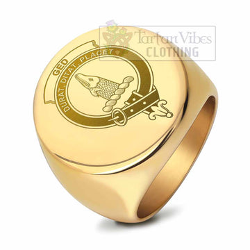 Ged Clan Crest Engraved Ring