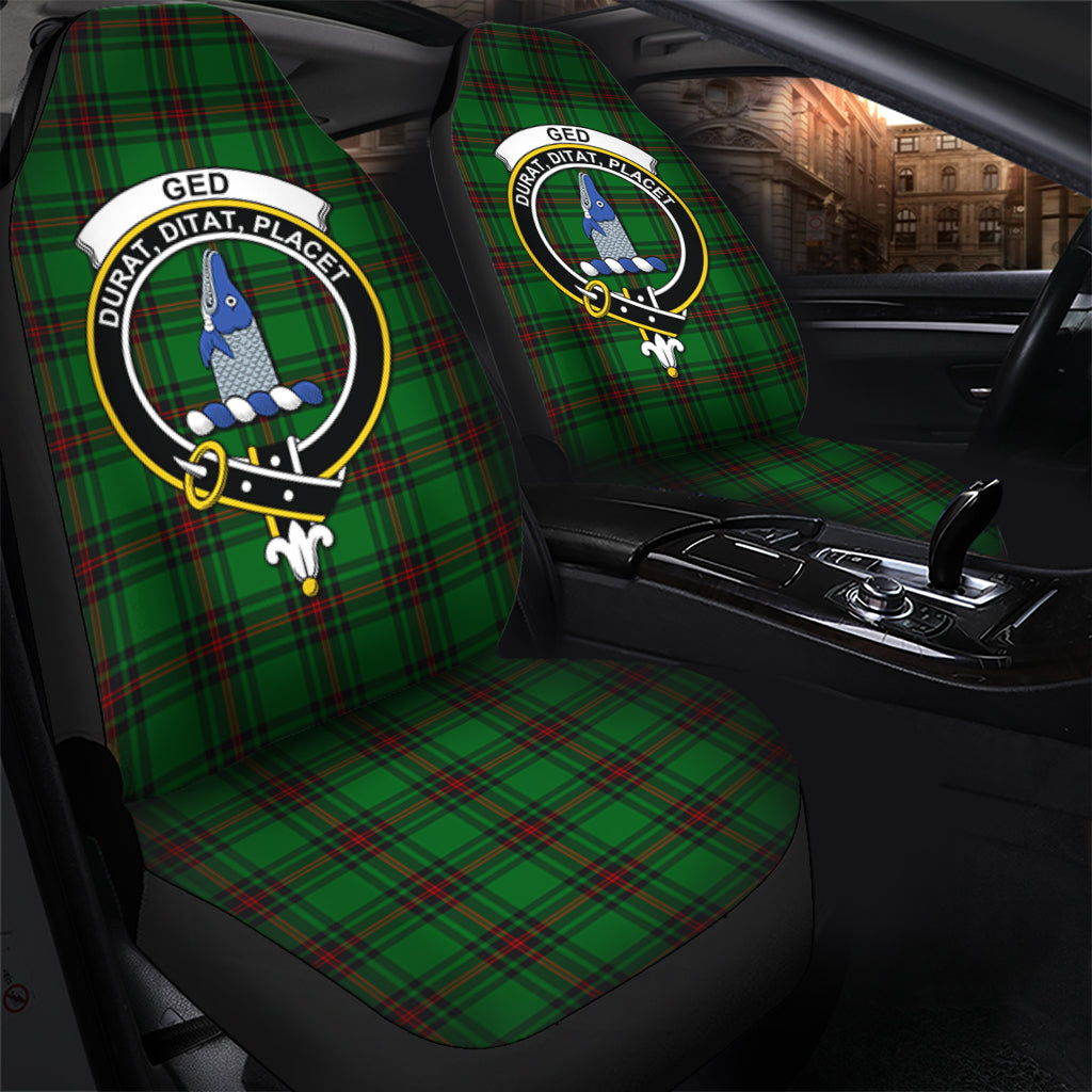 Ged Tartan Car Seat Cover with Family Crest - Tartan Vibes Clothing