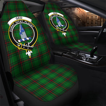 Ged Tartan Car Seat Cover with Family Crest