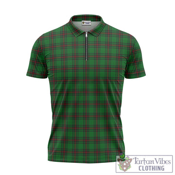 Ged Tartan Zipper Polo Shirt