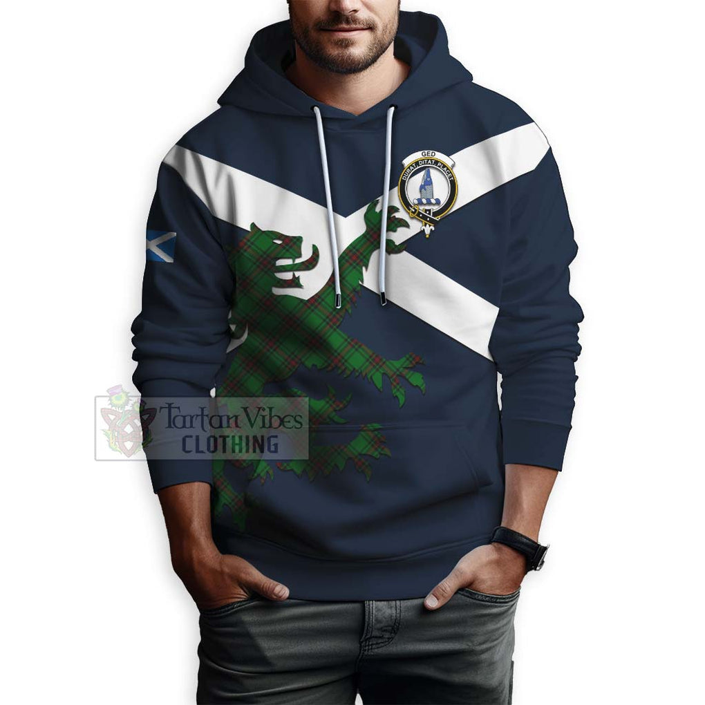 Tartan Vibes Clothing Ged Tartan Lion Rampant Hoodie – Proudly Display Your Heritage with Alba Gu Brath and Clan Name