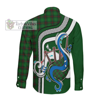 Ged Tartan Long Sleeve Button Shirt with Epic Bagpipe Style