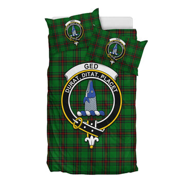 Ged Tartan Bedding Set with Family Crest