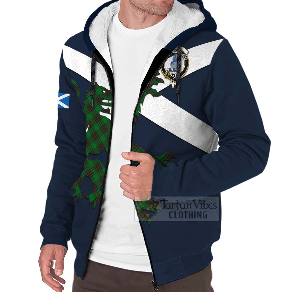 Tartan Vibes Clothing Ged Tartan Lion Rampant Sherpa Hoodie – Proudly Display Your Heritage with Alba Gu Brath and Clan Name