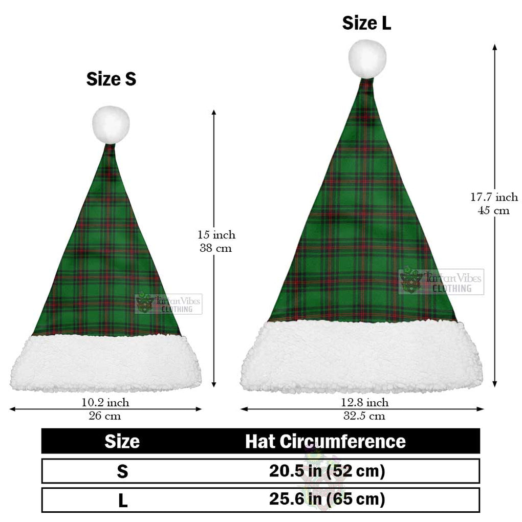 Tartan Vibes Clothing Ged Tartan Christmas Santa Hats