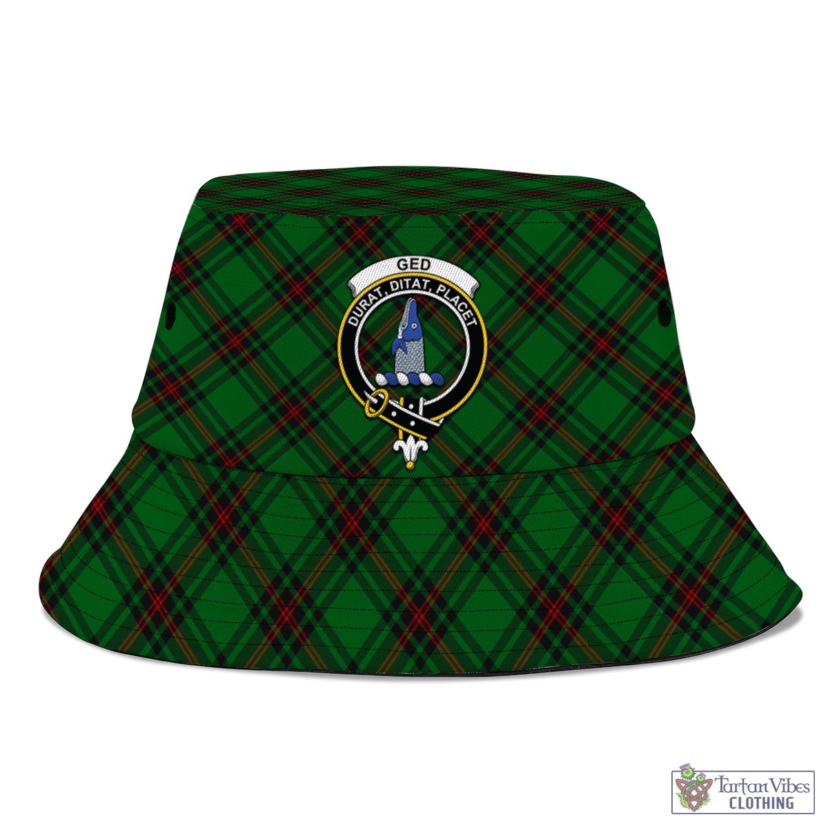 Ged Tartan Bucket Hat with Family Crest - Tartan Vibes Clothing