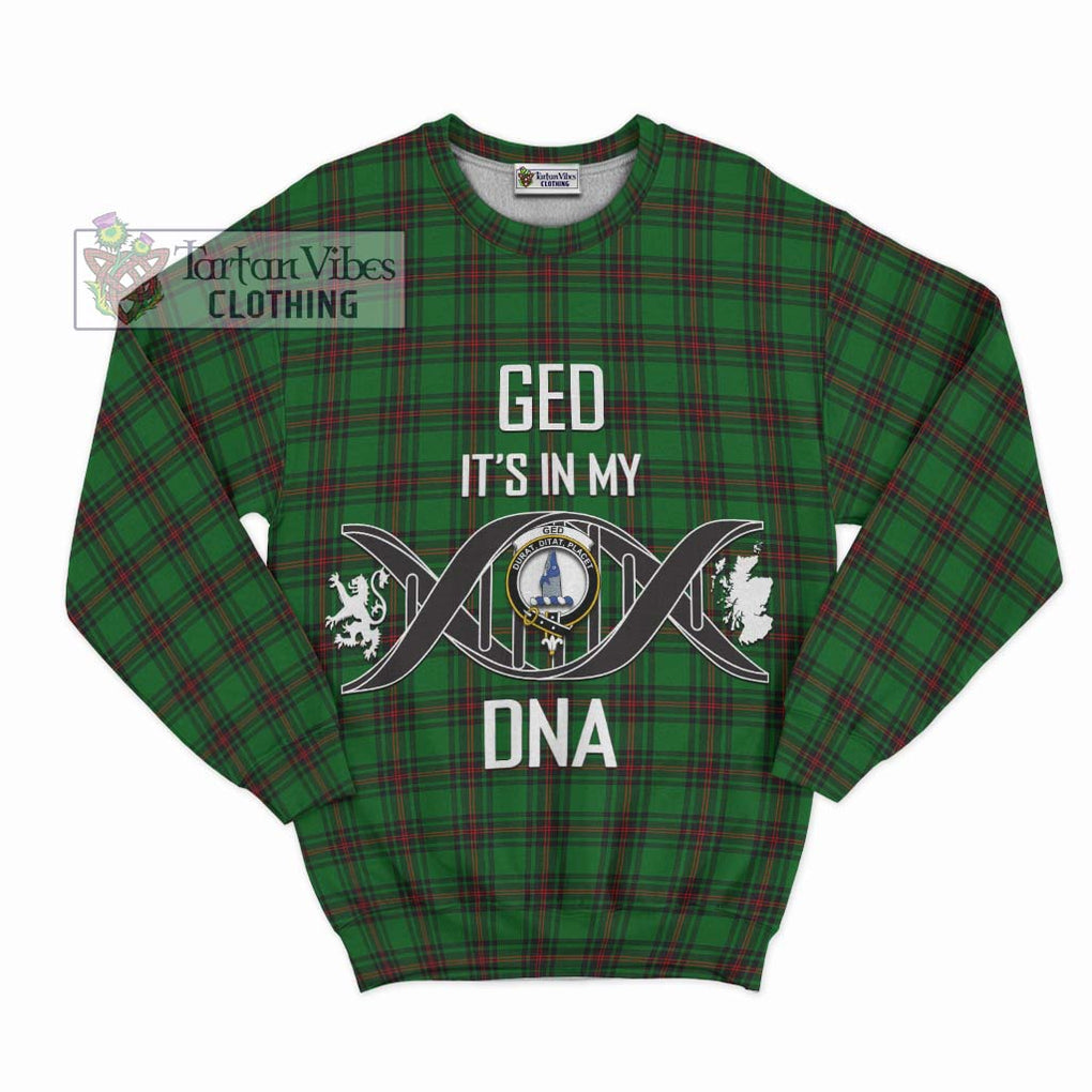 Ged Tartan Sweatshirt with Family Crest DNA In Me Style - Tartanvibesclothing Shop