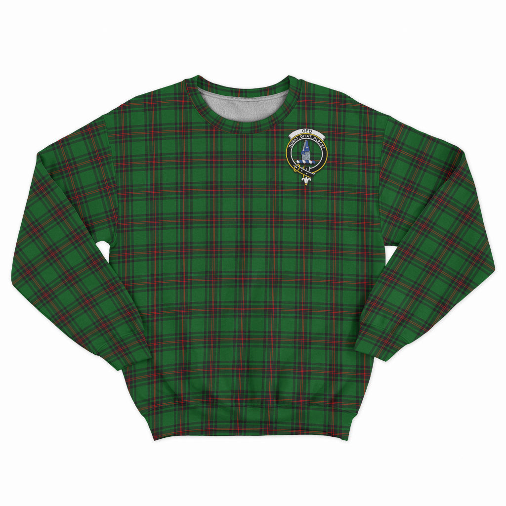 Ged Tartan Sweatshirt with Family Crest - Tartan Vibes Clothing