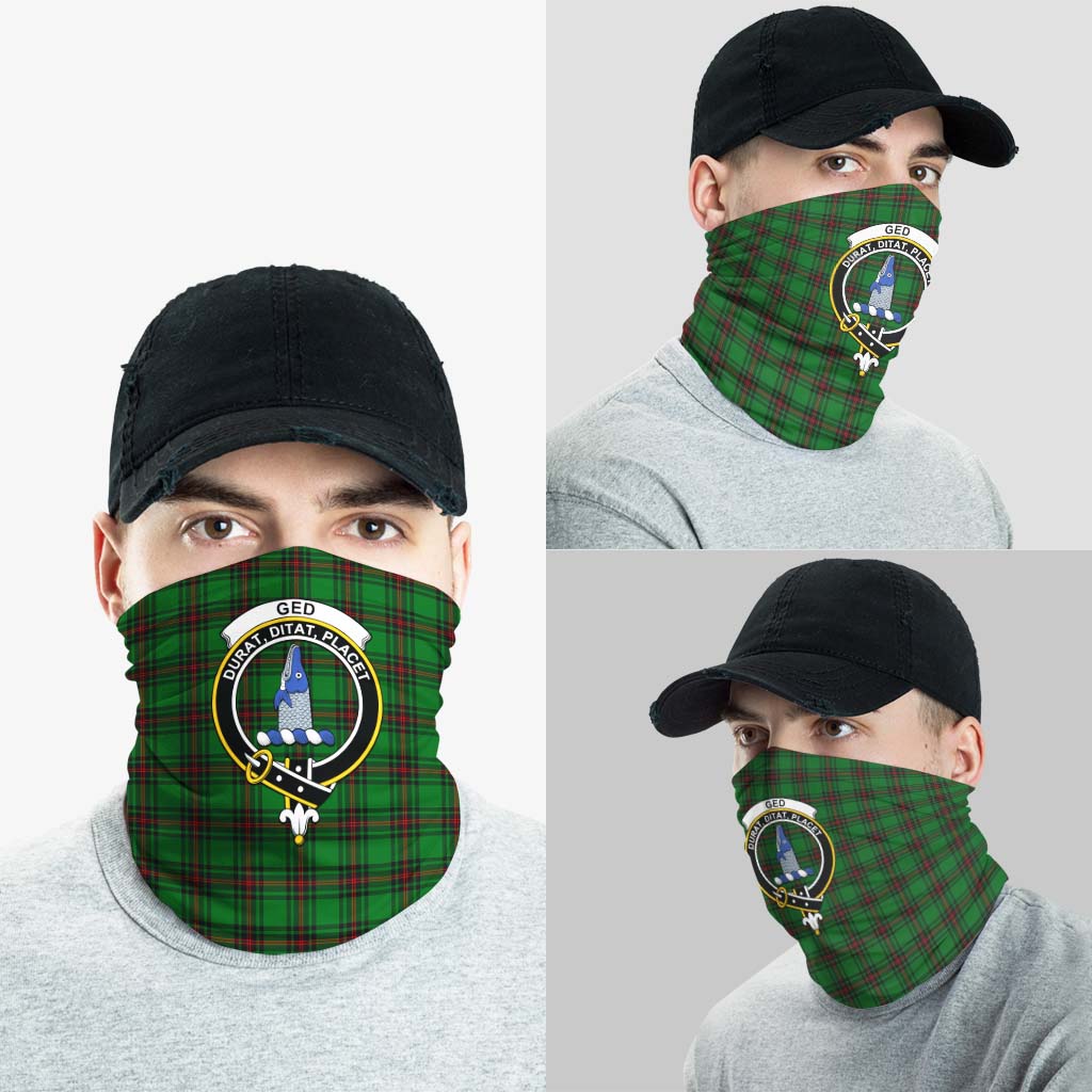 Ged Tartan Neck Gaiters, Tartan Bandanas, Tartan Head Band with Family Crest