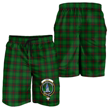 Ged Tartan Mens Shorts with Family Crest