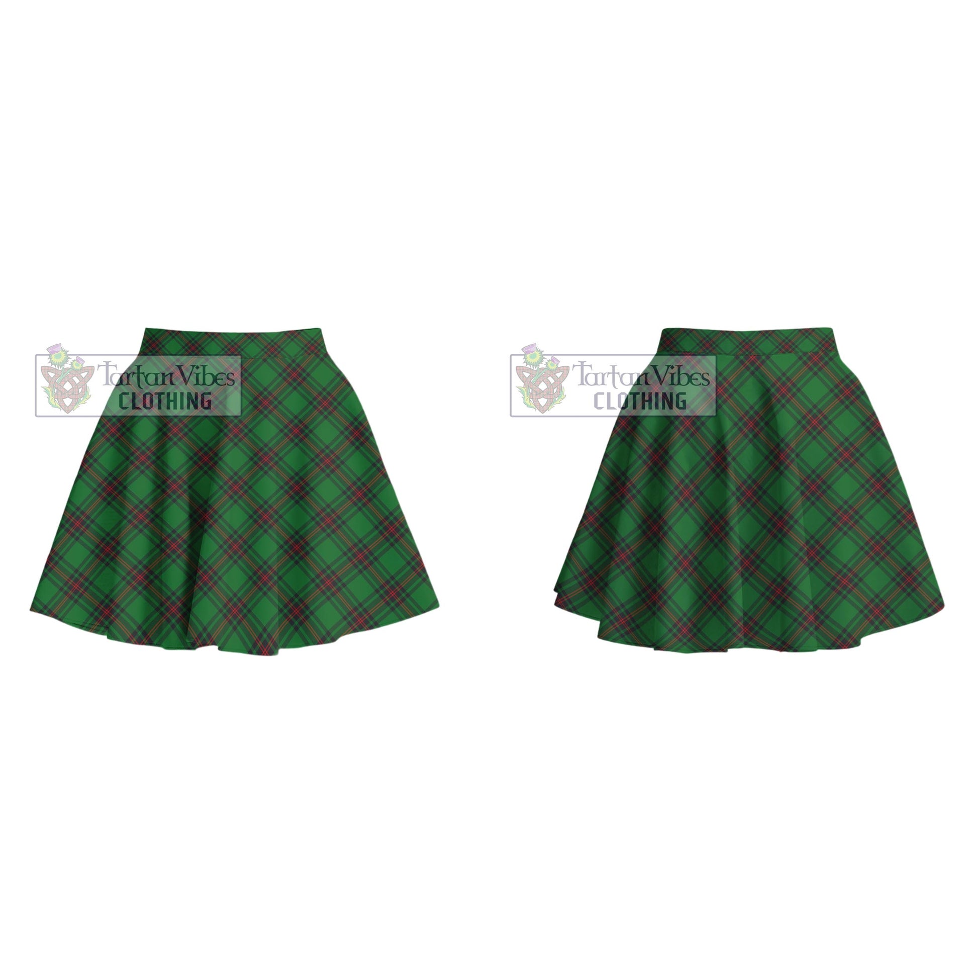 Tartan Vibes Clothing Ged Tartan Women's Plated Mini Skirt