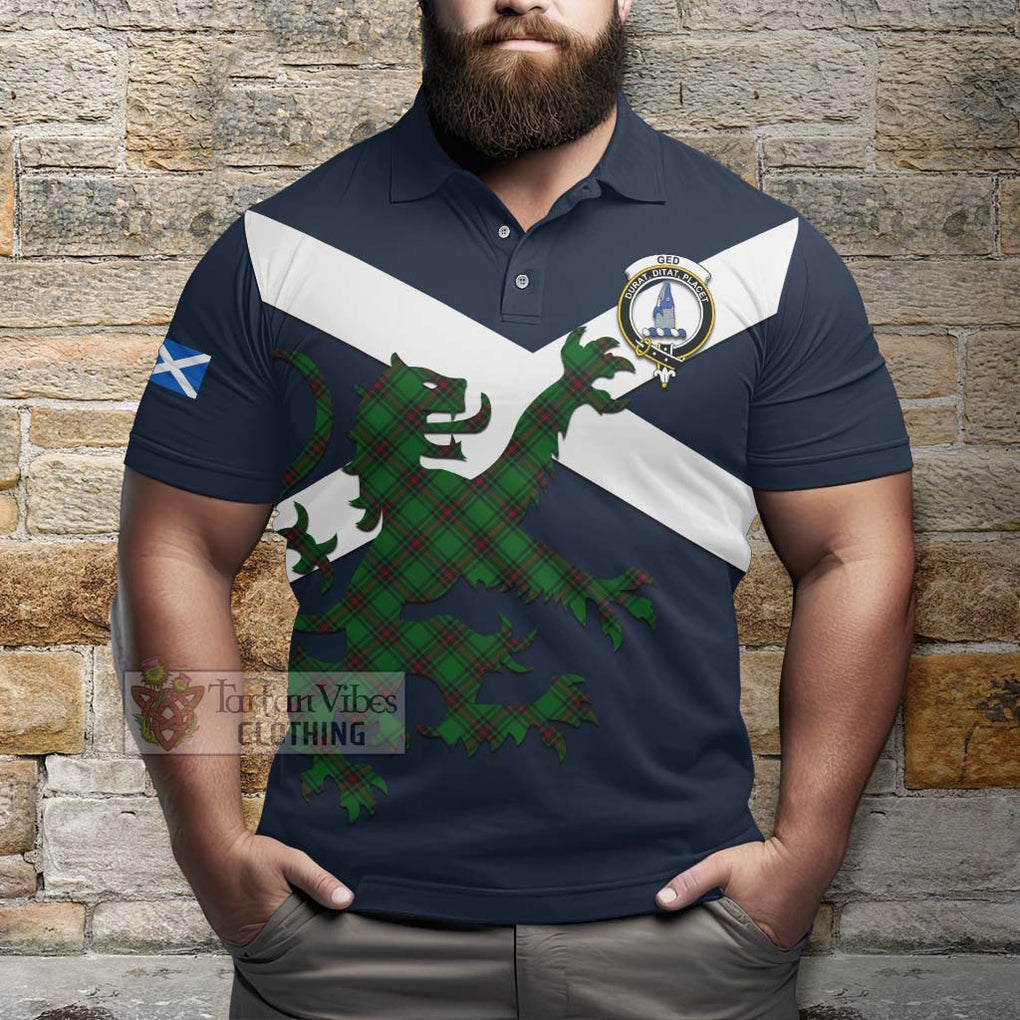 Tartan Vibes Clothing Ged Tartan Lion Rampant Polo Shirt – Proudly Display Your Heritage with Alba Gu Brath and Clan Name