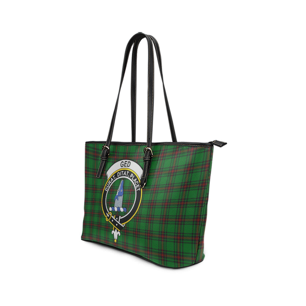 ged-tartan-leather-tote-bag-with-family-crest