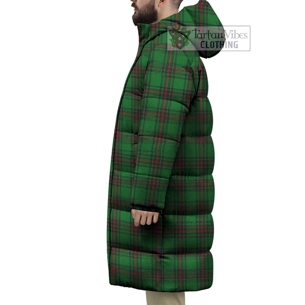 Tartan Vibes Clothing Ged Tartan Long Down Jacket