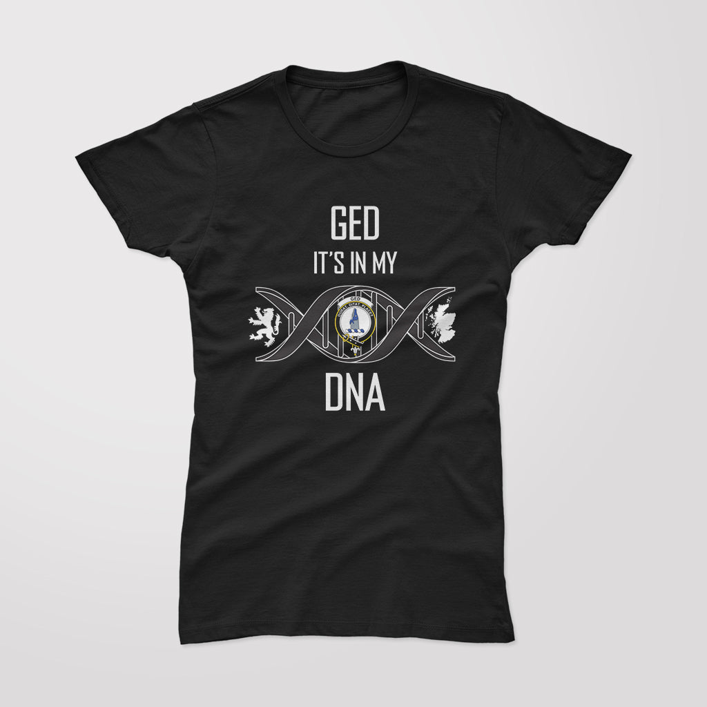 ged-family-crest-dna-in-me-womens-t-shirt