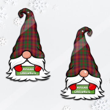 Geddes Gnome Christmas Ornament with His Tartan Christmas Hat